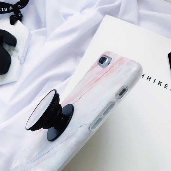 NEW iPhone X/7/7+/8/8+ Marble case W/ Holder - Picture 3 of 7